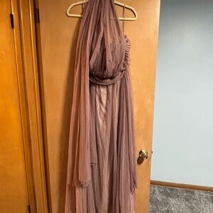 Birdy Grey Strapless Dress in Dusty Rose